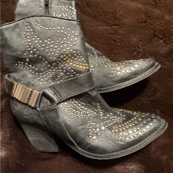 Jeffrey Campbell Shoes - Jeffrey Campbell Studded Black Leather Heeled Boots